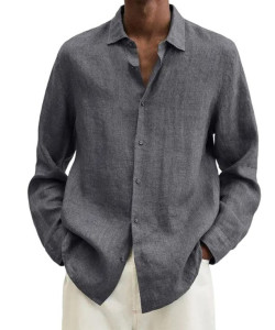 Long Sleeve Blouse Tops Casual Loose Fit Comfort Shirts
